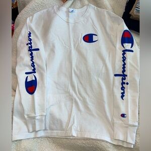 White Champion Long sleeve